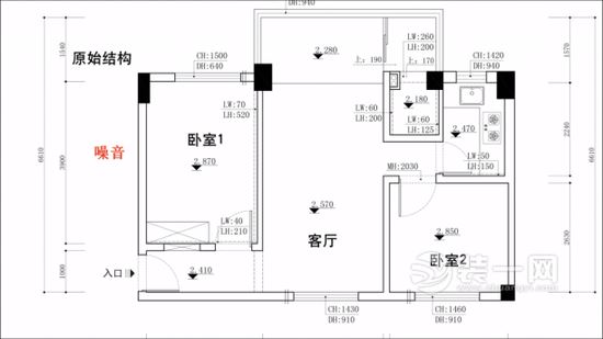 20年屋龄老房逆袭之路 小居室扩容成90平新房